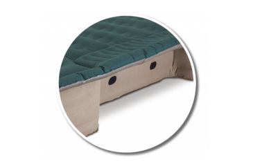Image of Airbedz Pro3 Full Size 8 Foot Long Inflatable Truck Bed w/ Built-in DC Air Pump, Green/Tan, PPI 301