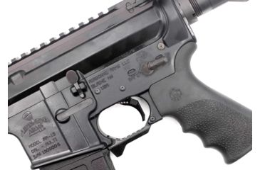 Image of Airborne Arms Geronimo Trigger System, Compact Talon, AR-9/ AR-10/ AR-15, 3-4 lb Pull Weights, Ambidextrous, Curved, Black, Compact, ABN-AAGT-CSB1