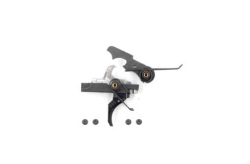 Image of Airborne Arms Geronimo Trigger System, Compact Talon, AR-9/ AR-10/ AR-15, 3-4 lb Pull Weights, Ambidextrous, Curved, Black, Compact, ABN-AAGT-CSB1