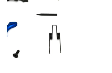 Image of Airborne Arms Geronimo Trigger System, Compact Talon, AR-9/ AR-10/ AR-15, 3-4 lb Pull Weights, Ambidextrous, Curved, Blue, Compact, ABN-AAGT-CSU1