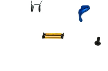 Image of Airborne Arms Geronimo Trigger System, Compact Talon, AR-9/ AR-10/ AR-15, 3-4 lb Pull Weights, Ambidextrous, Curved, Blue, Compact, ABN-AAGT-CSU1