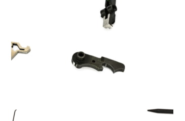 Image of Airborne Arms Geronimo Trigger System, Compact Talon, AR-9/ AR-10/ AR-15, 3-4 lb Pull Weights, Ambidextrous, Curved, Blue, Compact, ABN-AAGT-CSU1