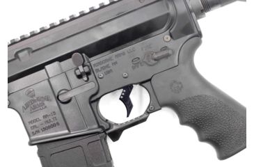 Image of Airborne Arms Geronimo Trigger System, Extended Reach Talon, AR-9/ AR-10/ AR-15, 3-4 lb Pull Weights, Ambidextrous, Curved, Black, Extended, ABN-AAGT-CMB1