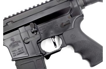 Image of Airborne Arms Geronimo Trigger System, Straight Talon, AR-9/ AR-10/ AR-15, 3-4 lb Pull Weights, Ambidextrous, Flat, Black, Small, ABN-AAGT-SBK1