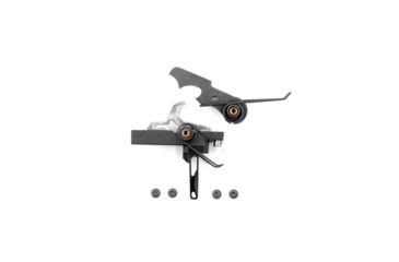 Image of Airborne Arms Geronimo Trigger System, Straight Talon, AR-9/ AR-10/ AR-15, 3-4 lb Pull Weights, Ambidextrous, Flat, Black, Small, ABN-AAGT-SBK1