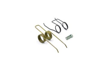 Image of Airborne Arms Ultra-Light Pull Weight Trigger/Hammer Spring Kit, 1x Trigger Spring/ 1x Hammer Spring/ 1x Disconnector Spring, AR-9/ AR-15, Yellow/Black/Green, Small, ABN-AAGT-SSLW