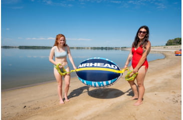 Image of Airhead 4K Booster Ball Inflatable Tow/Rope Buoy, Blue/White, AHBB-2030