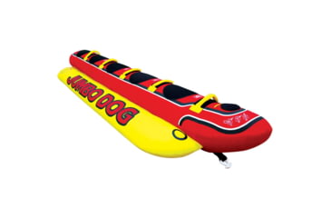 Image of Airhead Jumbo Dog Towable, 5 Rider, Red / Yellow, HD-5