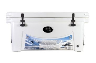 Image of AiriA Roto-Molded Cooler w/ Three 2 Degree Ice Bricks, White, 75 Quart, 250-014-124
