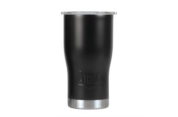 Image of AiriA Wanderer Stainless Steel Tumbler Travel Mug w/ Spill Proof Lid, Black / Stainless Steel, 20 oz 250-014-132