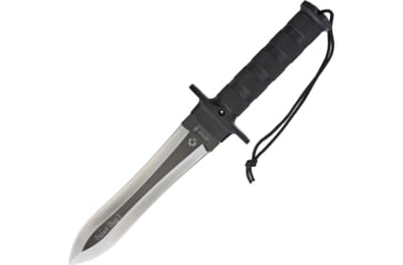 Image of Aitor Desert King Dagger, 14in Overall, 8.5in Two-Tone Finish Double Edge Mova SS Blade, Black Knurled SS Handle, Black Polyamide Belt Sheath, 16173