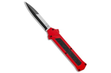 Image of Akc AKC F-16 D/A Bayonet OTF Automatic Knife Red 3.3" Two Tone, Red, 440, adult, BHQ-112762