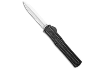 Image of Akc AKC F-20 D/A Dagger OTF Automatic Knife Black Carbon Fiber 3.55" Satin, Black, 440A, adult, BHQ-141100