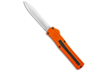 Image of Akc AKC F-20 D/A Drop Point OTF Automatic Knife Orange Aluminum 3.6" Satin, Orange, 440, adult, BHQ-140491