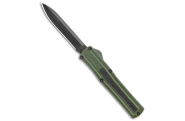 Image of Akc AKC F-20 D/A OTF Automatic Knife Green Aluminum 3.6" Black, Green, 440, adult, BHQ-140846