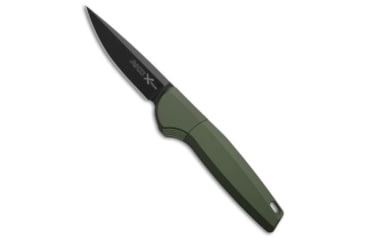 Image of AKC X-Treme Spy Bolster Release Automatic Folding Knife, 2.36in, D2, Drop Point Blade, Aluminum, Green Handle, Green/Black, 5.90 inch, BHQ-211567