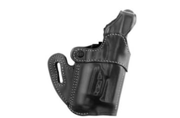 Image of Aker Leather Model 167 Nightguard Holsters, Glock 17, Right, Plain, Black, H167BPRU-G17 X2
