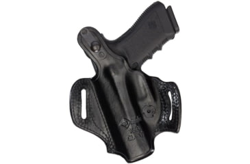 Image of Aker Leather Model 168 Flatside Xr12 Holsters, SIG Sauer P365, Right, Plain, Black, H168BPR-SS365