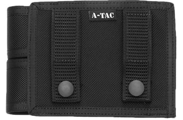 Image of Aker Leather A-Tac Double Magazine Pouch, .40 Caliber/.45 Caliber, Black, C910 3-4