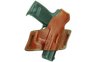 Image of Aker Leather Model 133 White Lightning Revolver Holster, Smith &amp; Wesson Model 649, Left, Plain, Black, H133BPLU-SW 649