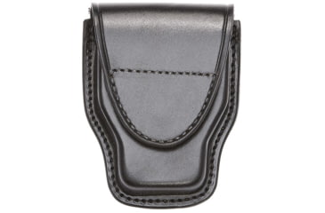 Image of Aker Leather Model 508 Handcuff Case, Small, Hidden Snap, Plain, Black, A508-BP-HS