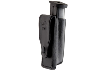 Image of Aker Leather Model 514S SMP Snap-On Magazine Pouch, .45 ACP, Single Stack, Ambidextrous, Plain, Black, A514S-BP-1