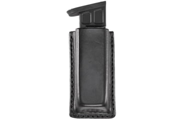 Image of Aker Leather Model 514S SMP Snap-On Magazine Pouch, .45 ACP, Single Stack, Ambidextrous, Plain, Black, A514S-BP-1