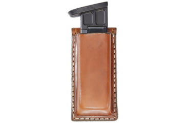 Image of Aker Leather Model 514S SMP Snap-On Magazine Pouch, 9mm Luger, Double Stack, Ambidextrous, Plain, Tan, A514S-TP-2