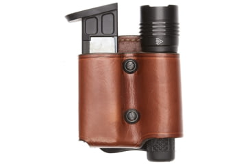 Image of Aker Leather Model 517 D.M.S. Night Fighter Combo Mag And Light Case, Medium, Single Stack, Right, .45 Caliber, Plain, Tan, A517TPR-1