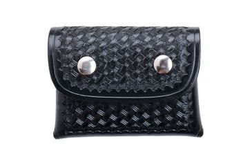 Image of Aker Leather Model 586 Surgical Glove Pouch, No, Small, Basketweave, Black, A586-BW