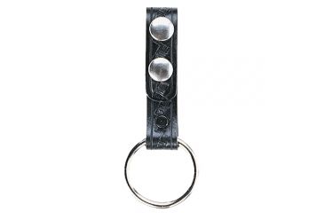 Image of Aker Leather Baton Ring, No Snap, No Ring, Small, Plain, Black, A550-BP-NS