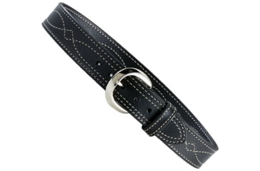 Image of Aker Leather Fancy Stitch Belt, 1-3/4, 42 in, Plain, Black, B13-BP-42
