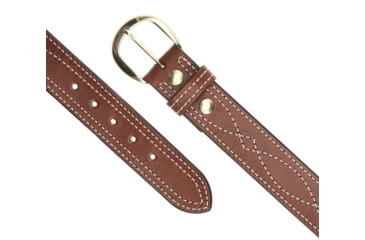 Image of Aker Leather Fancy Stitch Belt, 1-3/4, 42 in, Plain, Tan, B13-TP-42