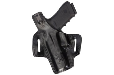 Image of Aker Leather Hugger XL OWB Holster, Beretta 92F, Left, Plain, Black, H178BPL-BE92F