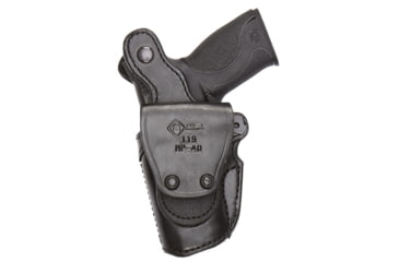 Image of Aker Leather Model 119 Blue Line High Ride Loop Duty Holster, SIG Sauer P320C, Left, Plain, Black, H119BPL-SS320C