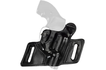 Image of Aker Leather Model 133 White Lightning Revolver Holster, J-Frame, Right, Plain, Black, H133BPR-SMALL