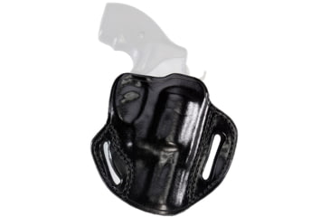 Image of Aker Leather Model 137A Bodyguard Revolver Strapless Open Top Holster, J-Frame 2in, Right, Plain, Black, H137ABPR-SM2
