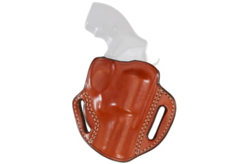 Image of Aker Leather Model 137A Bodyguard Revolver Strapless Open Top Holster, K/L-Frame 3in, Right, Plain, Tan, H137ATPR-MED3