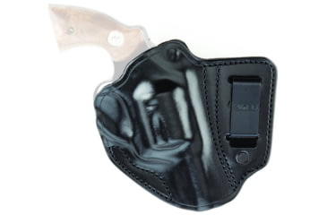 Image of Aker Leather Model 140 IWB APNDX Revolver Holster, J-Frame 2in, Left, Plain, Black, H140BPL-SMALL