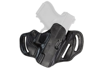 Image of Aker Leather Model 135 Spring Special Holsters, Glock 26/Glock 27/Glock 33, Left, Plain, Black, H135BPL-GL2627