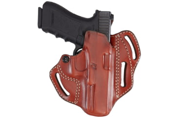 Image of Aker Leather Model 166A Classic 3 Slot Strapless Open Top Holster, M&amp;P 9/40/ 2.0, Left, Plain, Tan, H166ATPL-MP40