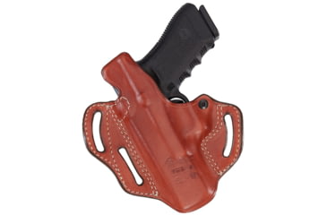 Image of Aker Leather Model 166A Classic 3 Slot Strapless Open Top Holster, M&amp;P 9/40/ 2.0, Left, Plain, Tan, H166ATPL-MP40