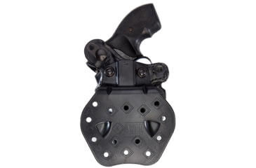 Image of Aker Leather Model 244 D.A Revolver Thumb Break Holster, J-Frame 2in, Right, Plain, Black, H244BPR-SM2