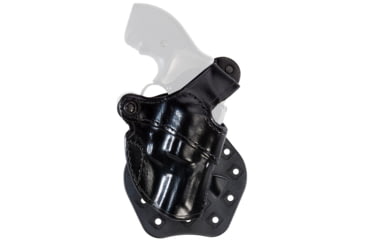 Image of Aker Leather Model 244 D.A Revolver Thumb Break Holster, J-Frame 2in, Right, Plain, Black, H244BPR-SM2