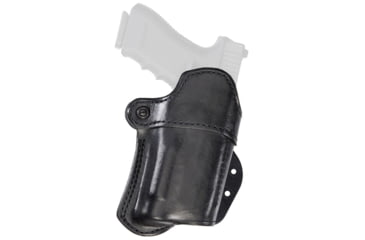 Image of Aker Leather Model 267 Nightguard Open Top Paddle Holsters, HK P2000, Insight Technology M3/Streamlight TLR-1, Right, Plain, Black, H267ABPR-P2KM3