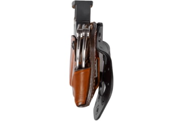 Image of Aker Leather Model 519 D.M.S. Combo Mag And Handcuff Cases, .40 S&amp;W/9mm Luger, Double Stack, Right, Plain, Tan, A519TPR-3