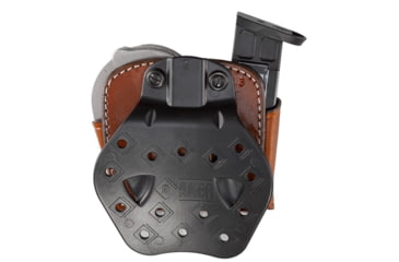 Image of Aker Leather Model 519 D.M.S. Combo Mag And Handcuff Cases, .40 S&amp;W/9mm Luger, Double Stack, Right, Plain, Tan, A519TPR-3