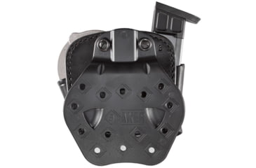 Image of Aker Leather 519A D.M.S. ASP Cuff/Mag Combos, .40 S&amp;W/9mm Luger, Double Stack, Right, Plain, Black, A519ABPR-3