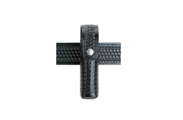 Image of Aker Leather Model 570 Snap-on Mace Case, Basketweave, Black Snap, Medium, A570-BW-BK