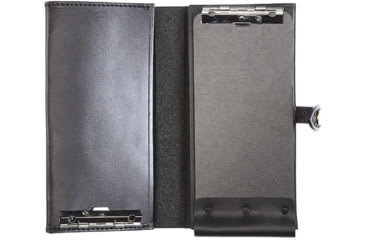 Image of Aker Leather Model 580 Single Citation Book Cover, Plain, Black, A580-BP